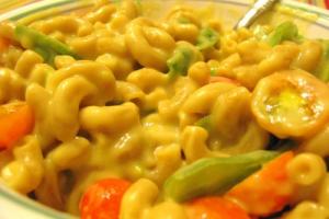 macaroni au fromage végétalien