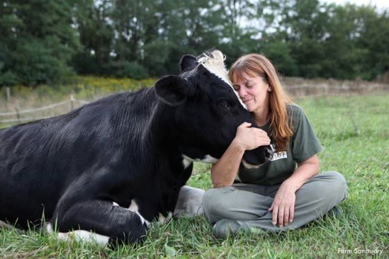 Susie Coston de Farm Sanctuary a de la compassion — ce que tout professionnel relié aux animaux devrait avoir.