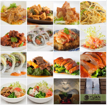 Quelques exemples de plats que l'on peut déguster au Yuan.