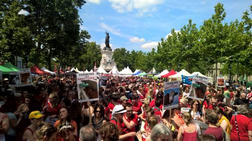 Marche pour la fermeture des abattoirs, Paris, juin 2015.
